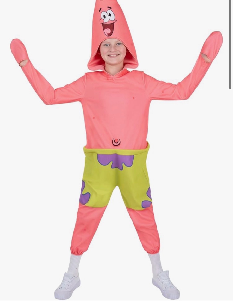 SpongeBob SquarePants Patrick Official Youth Onesie Halloween Costume - Premium Quality Onesie Jumps