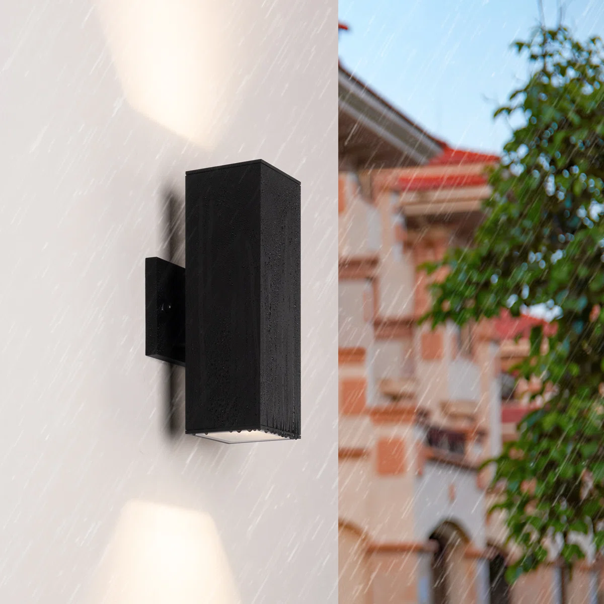 Marrium Outdoor Wall Light in 2 Lights with Aluminum