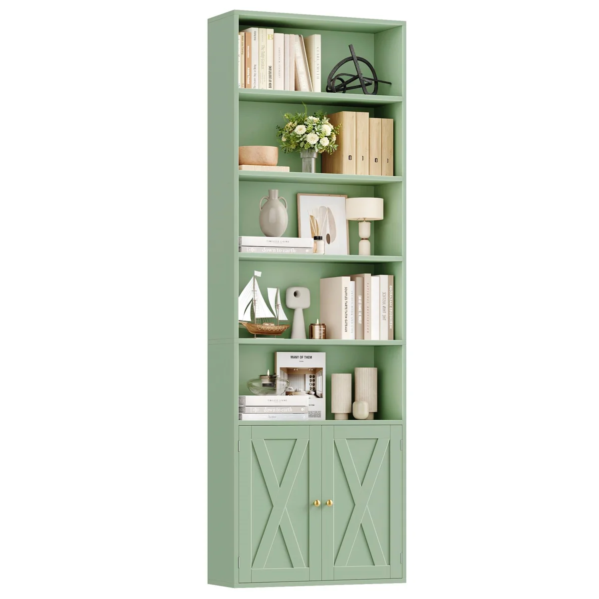 82.3" Tall Bookshelf And Bookcase, 7-Tier Floor Standing Bookcase For Home Office, Living Room