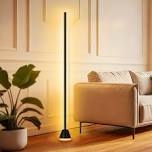 Corner Ambient Light - Round Base With Light Emission - Rgbcw Bluetooth Model - Us Standard - Black - Single Pack
