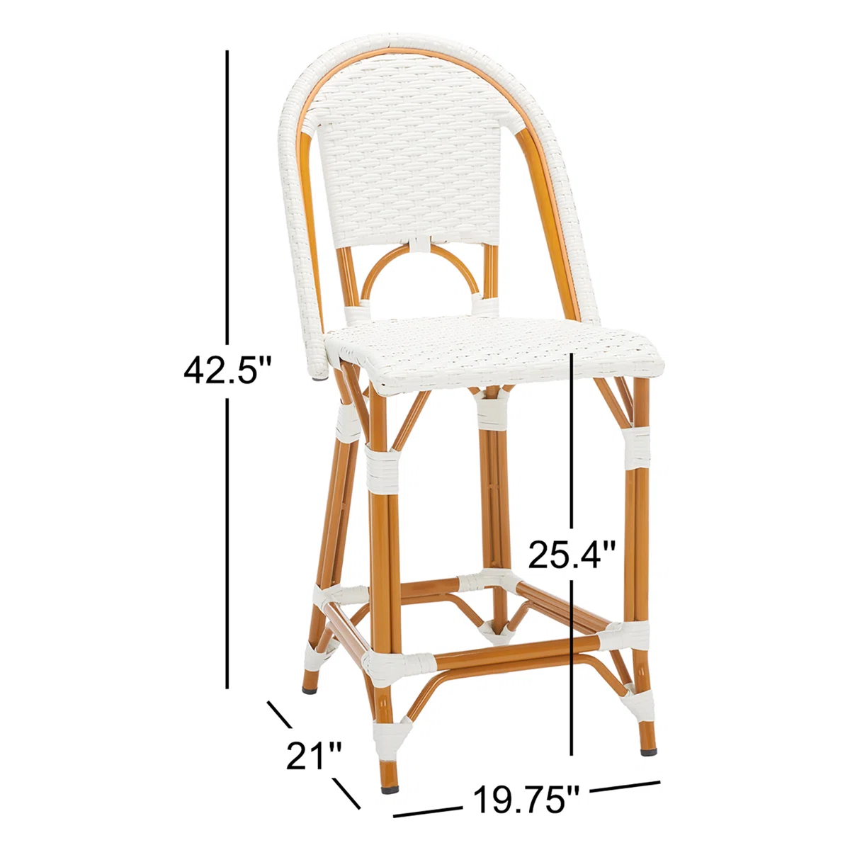 Kesa California 25" Patio Counter Stool