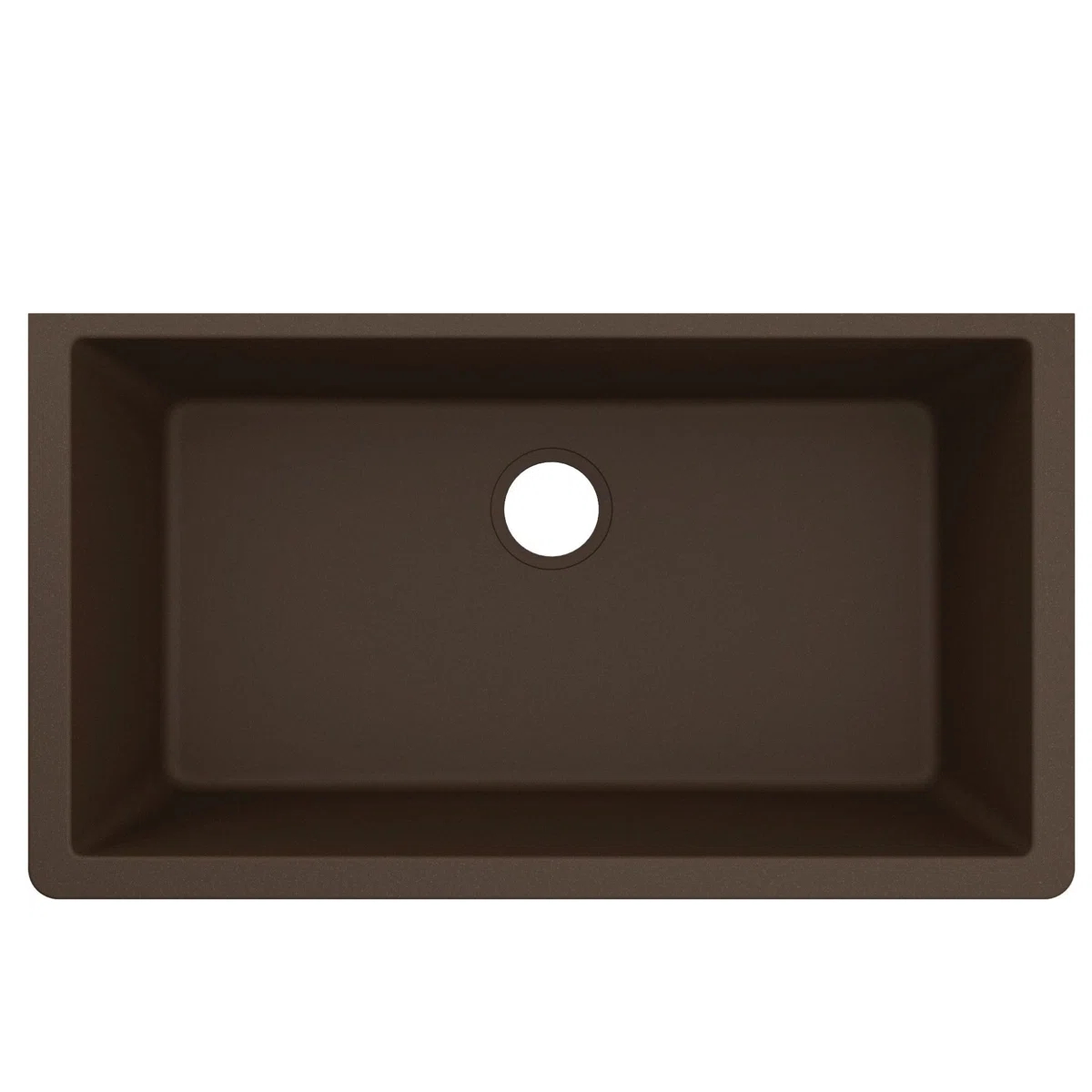 Host 33-Inch Wide x 9.5-Inch Deep Undermount Granite Single Bowl Kitchen Sink