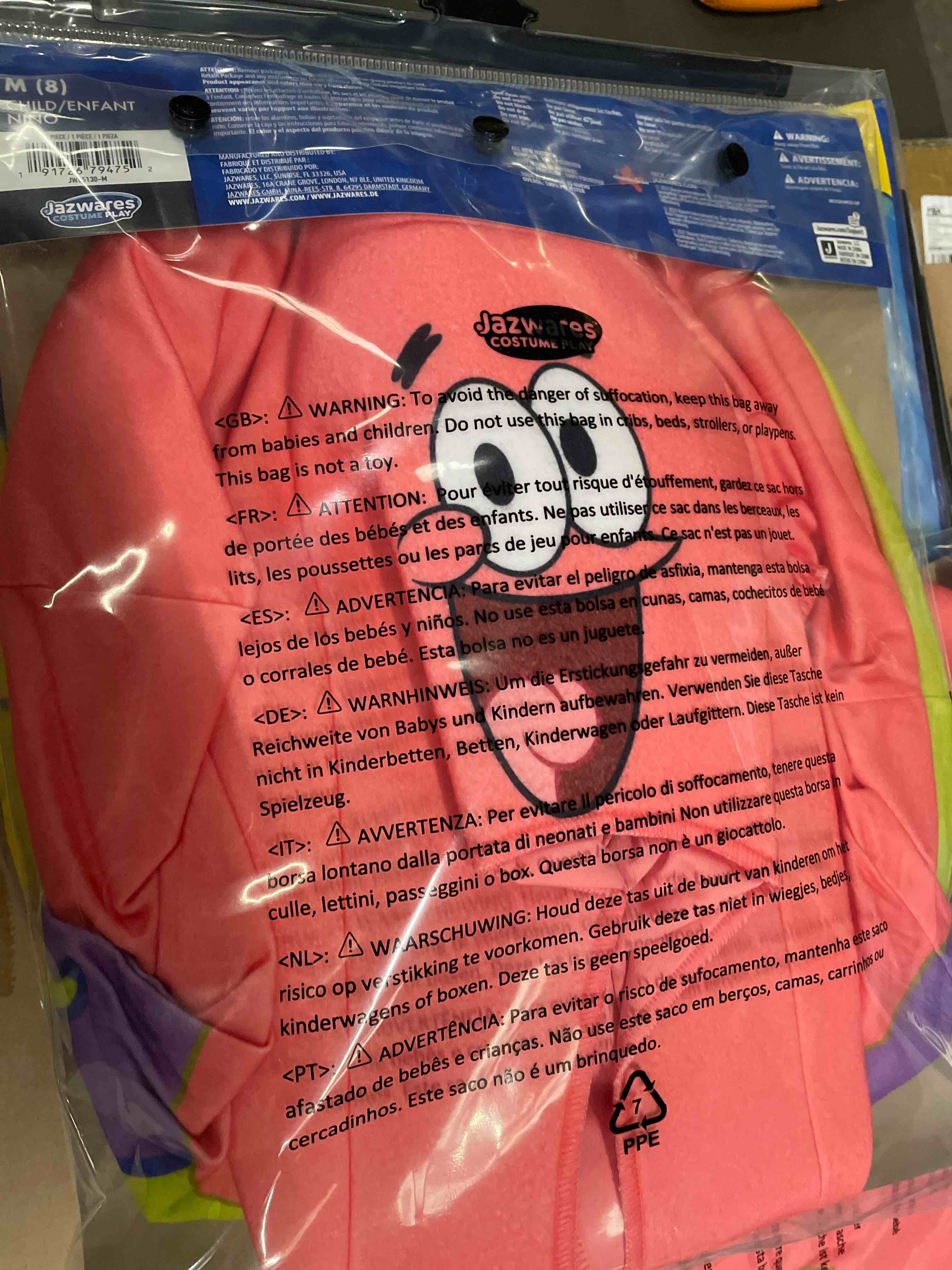 SpongeBob SquarePants Patrick Official Youth Onesie Halloween Costume - Premium Quality Onesie Jumps