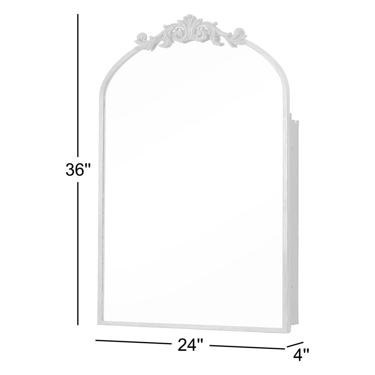 Voijin 24" W x 36" H Framed Metal Medicine Cabinet