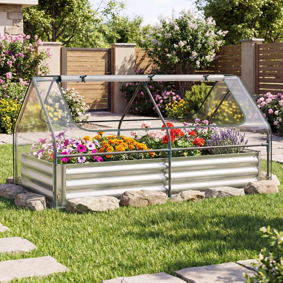 Pachton 37'' H X 72'' W Raised Garden Bed