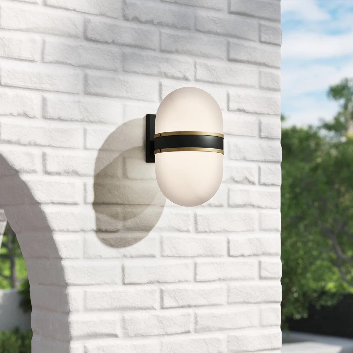 Capsule Black 2 - Bulb Outdoor Wall Mount