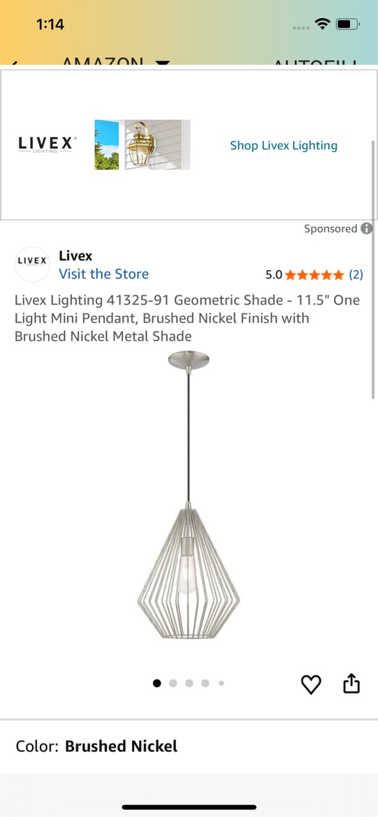 Livex Lighting, 41325-80, Linz, Pendant, Nordic Gray with Polished Chrome Accents