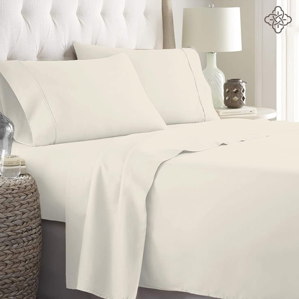 BIOWEAVES 100% Organic Cotton Sheets, 300 Thread Count 3-Piece GOTS Certified Bed Sheet Set Fits Mattress Upto 17 Deep Pocket, Soft & Silky Sateen Weave (Twin, Undyed Natural) Twin Natural