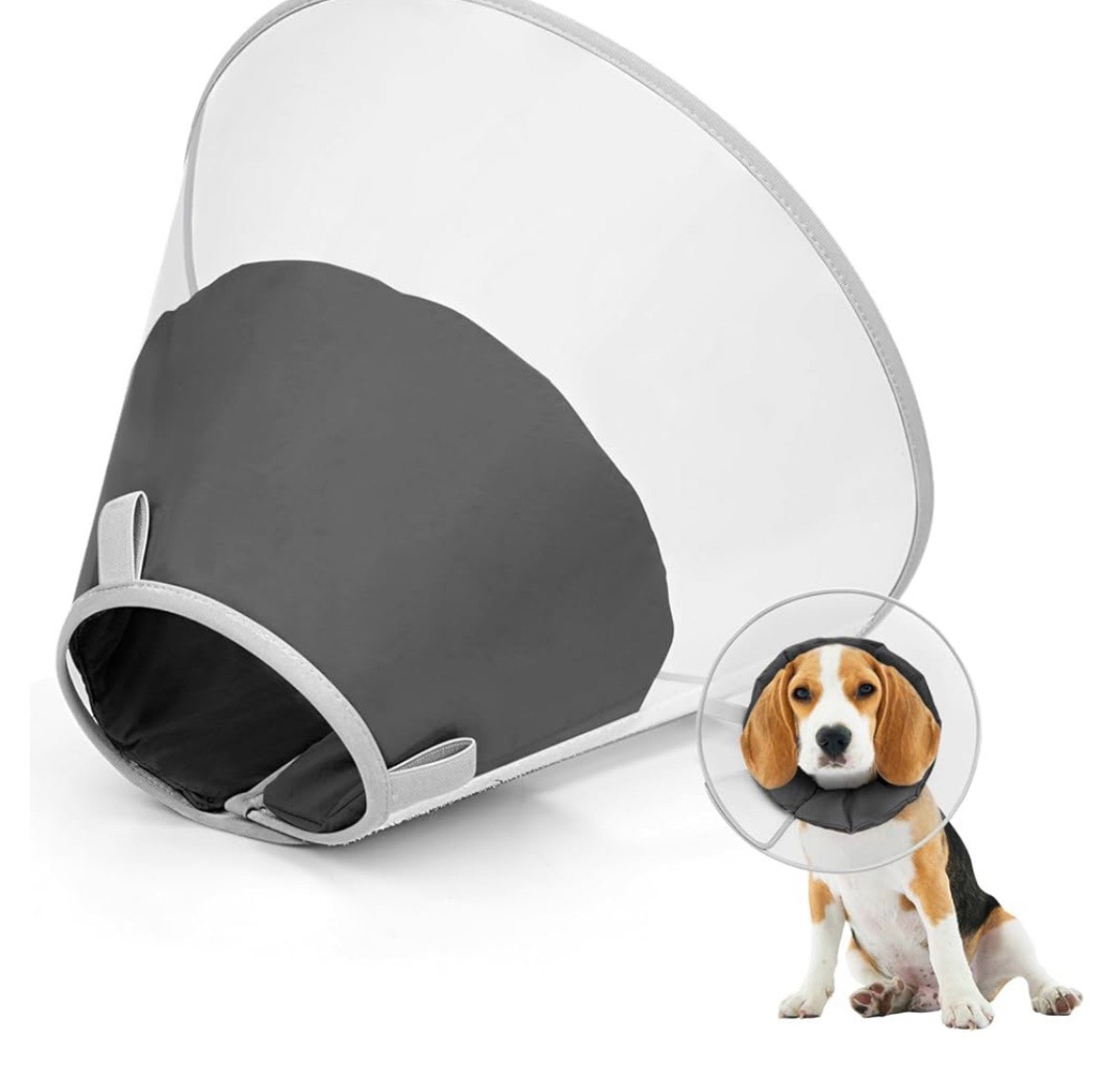 Dog Cone Collar Soft Cone for Medium Dogs After Surgery Adjustable Elizabethan Collar for Dogs to St