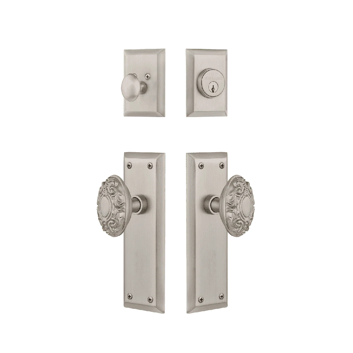 Nostalgic Warehouse New York Entry Set with Victorian Knob