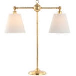 Double-head Vintage Brass Metal Table Lamp