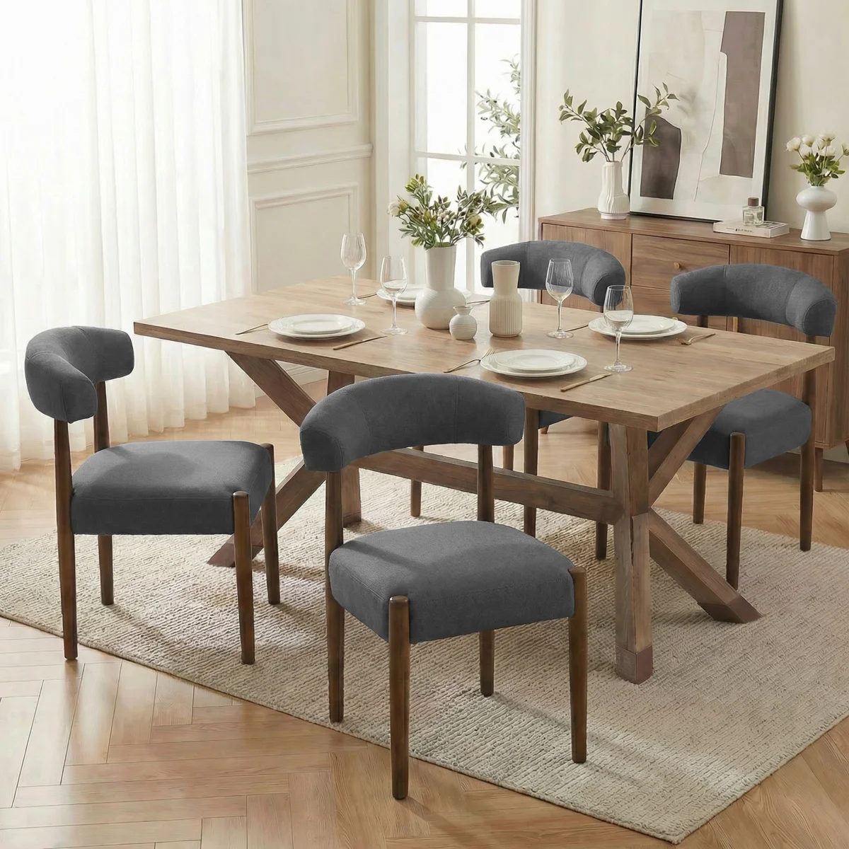 Upholstered Velvet Side Dining Chair incomplete one chair