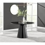 Chowchilla Black High Gloss Round Dining Table Base
