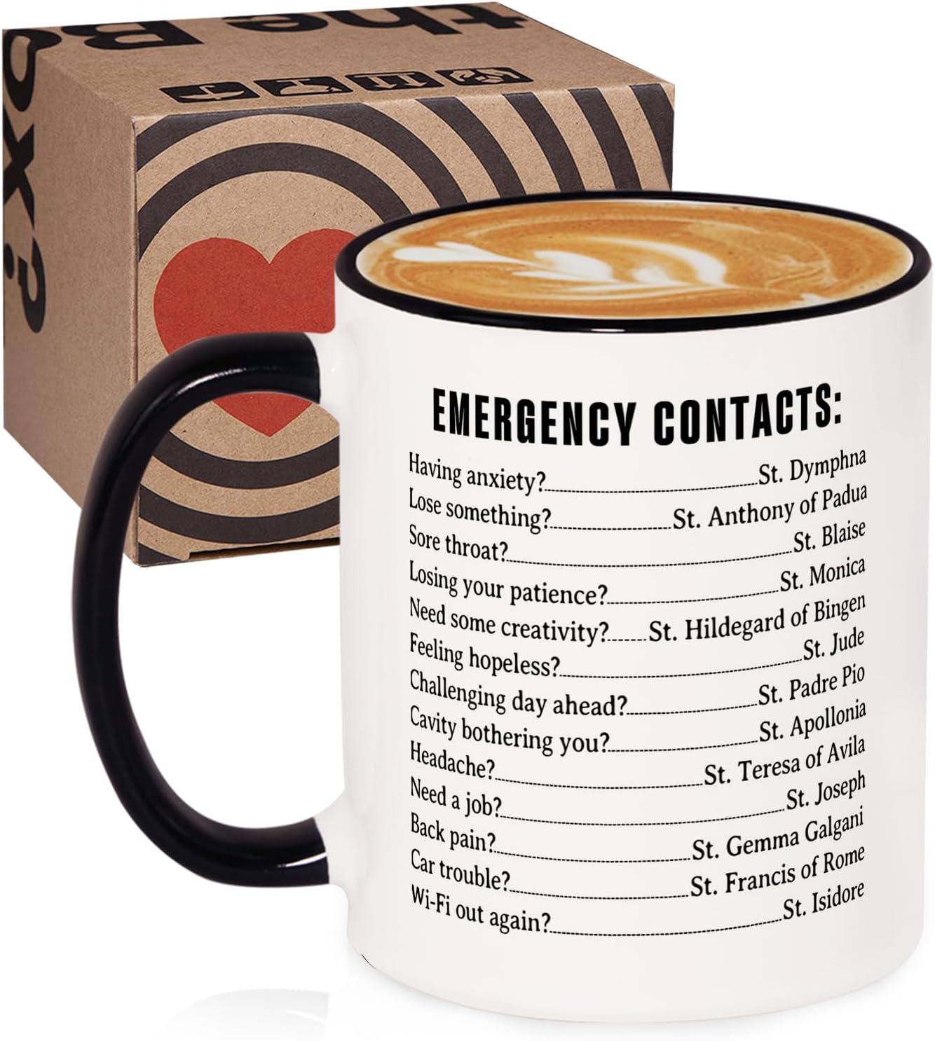 Shqiueos Funny Catholic Gifts for Women Men, Humor Christian Mug 11oz, Christmas & Birthday Gifts, Inspirational Religious Gift for Friends Coworkers Mom Dad, Pastor Appreciation Cup