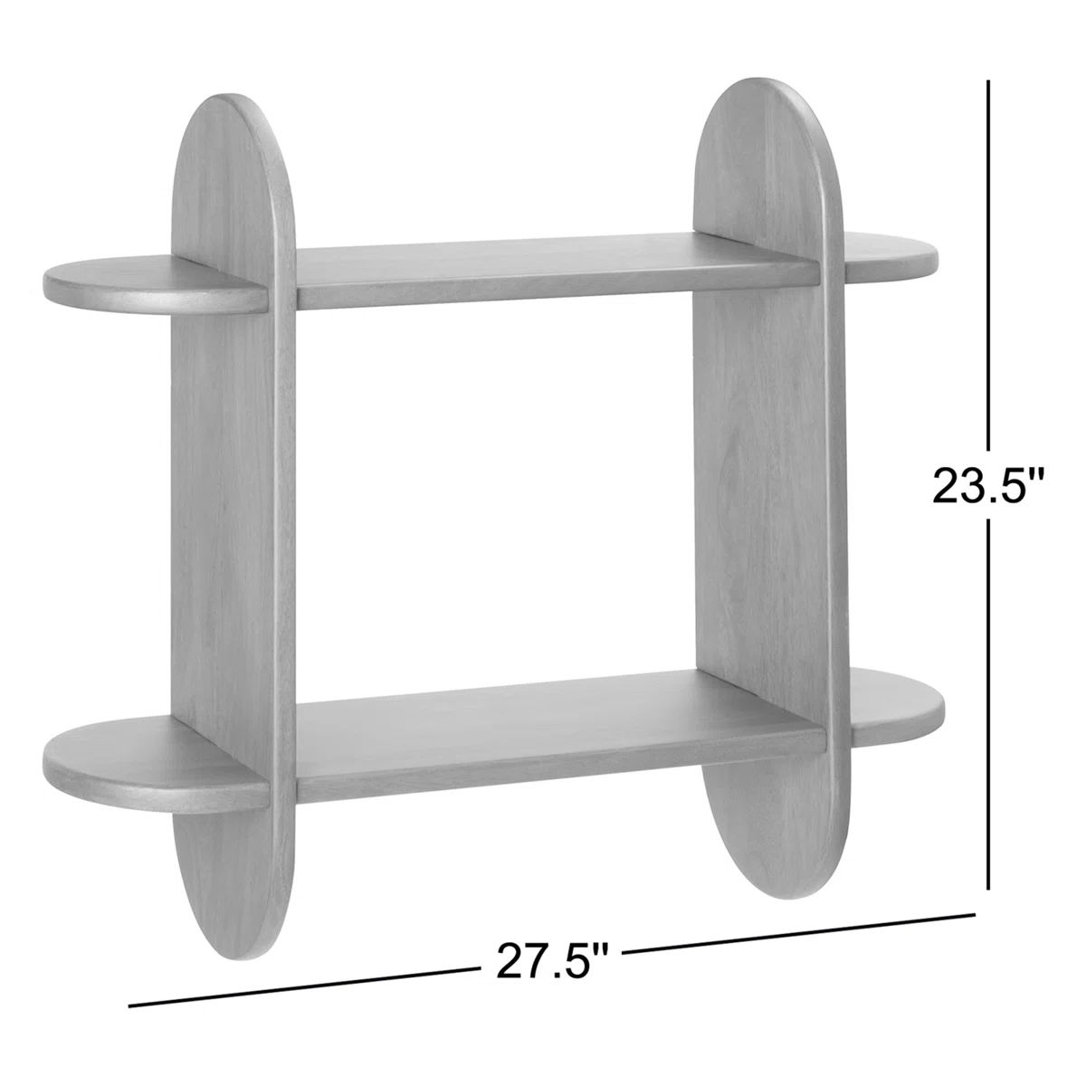 Fuller Solid Wood 2 Tier Wall Mounted Display Shelf
