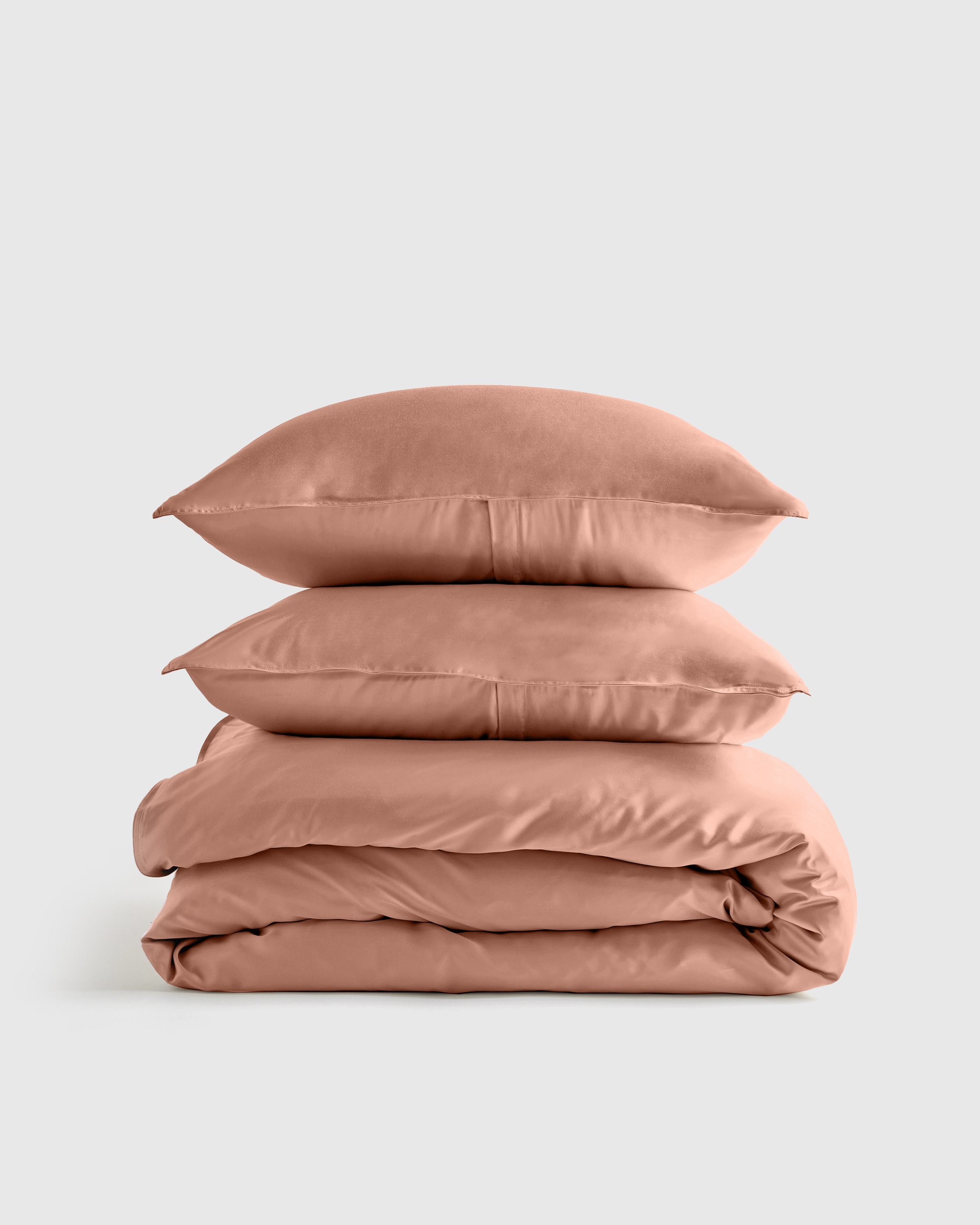 Bamboo Duvet Cover Set, King/Cal King, Clay