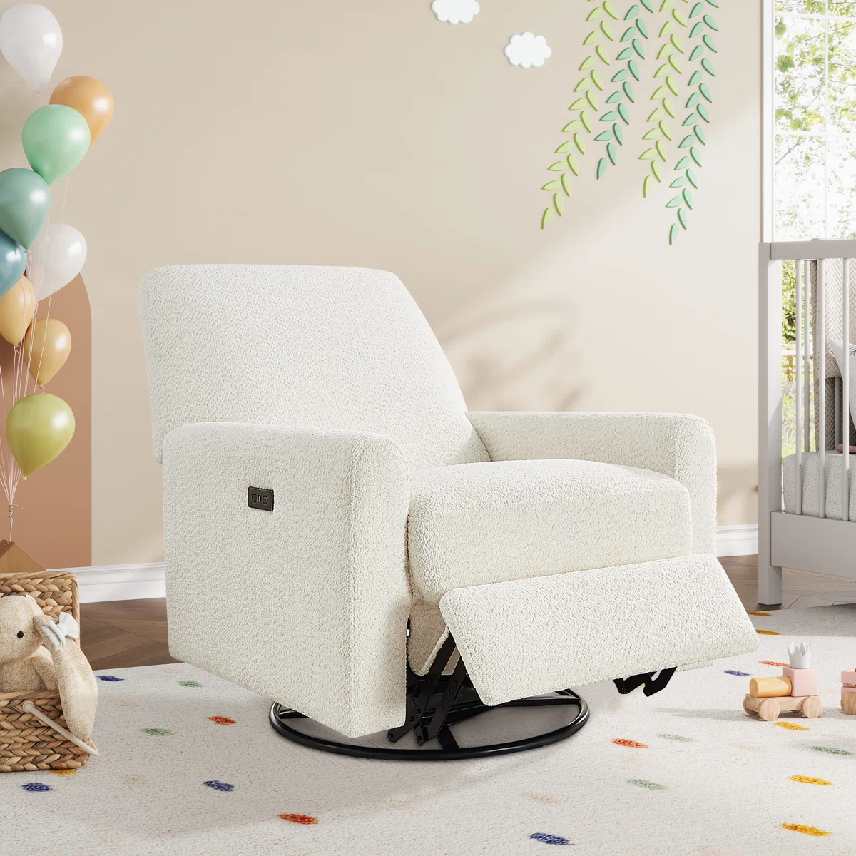 31.5" W Swivel Glider Dual-Power Recliner