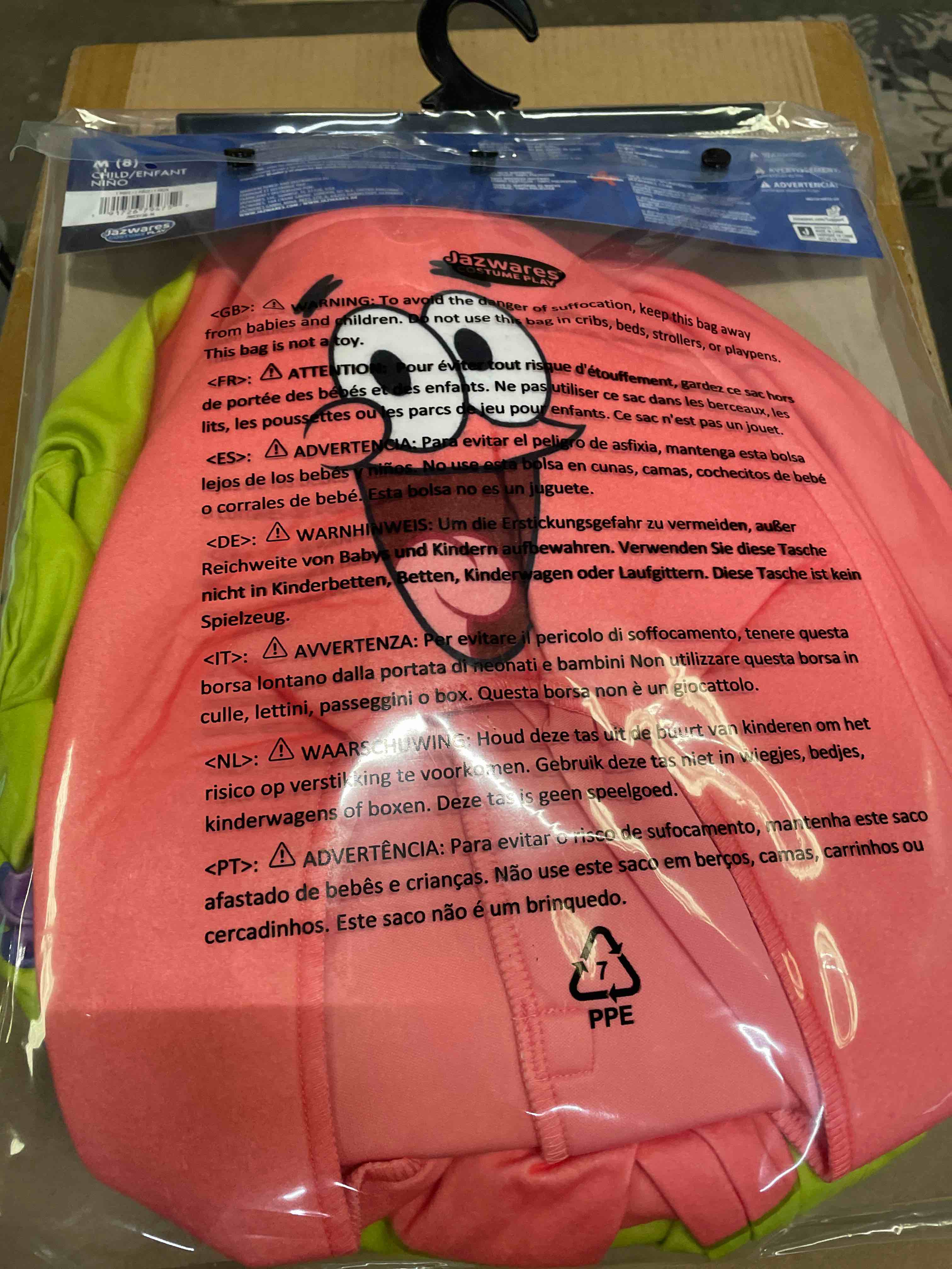 SpongeBob SquarePants Patrick Official Youth Onesie Halloween Costume - Premium Quality Onesie Jumps