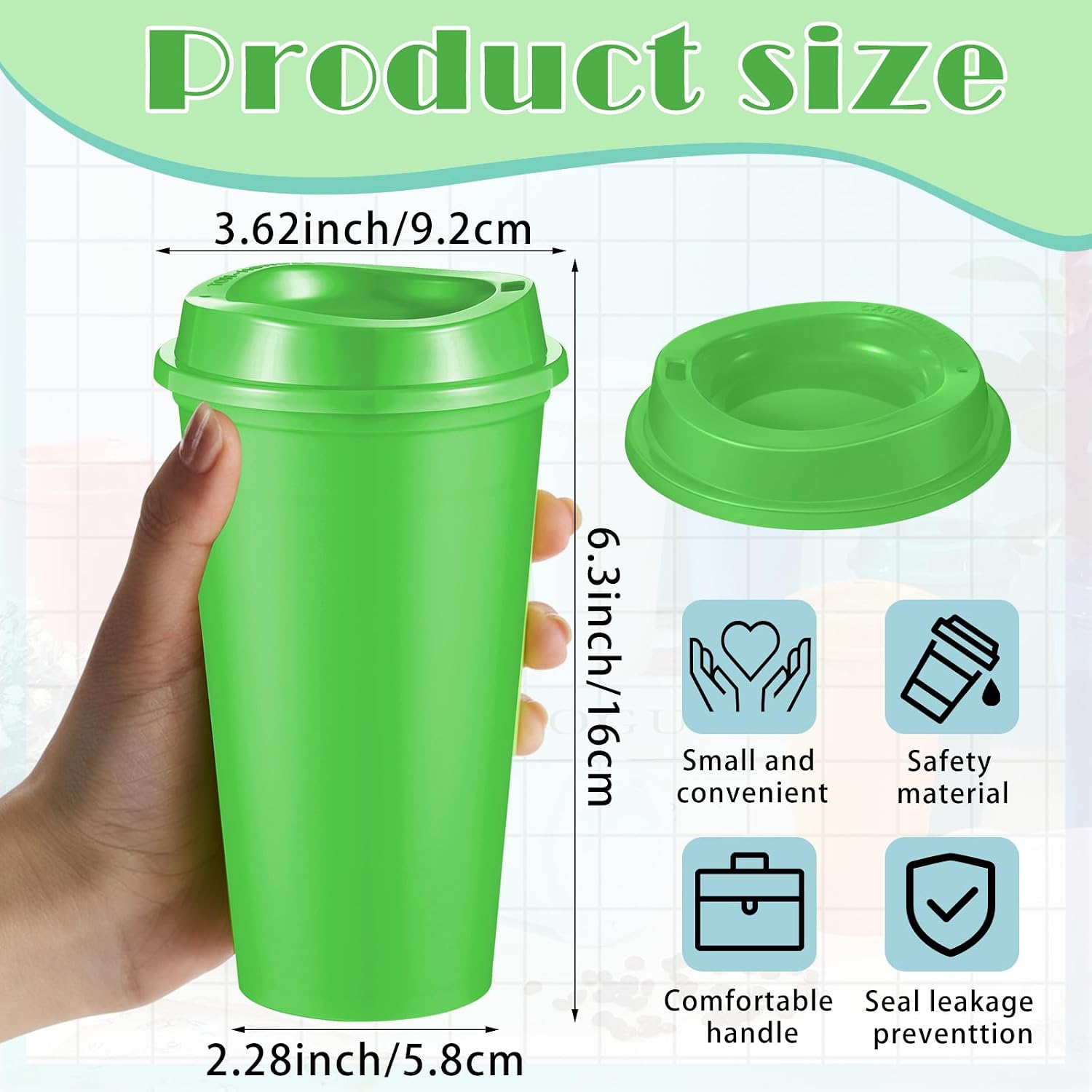FillTouch 12 Pcs Reusable Coffee Cups with Lids 16 oz Travel Hot Cups Microwavable Plastic Tumblers Coffee Mugs Party Birthdays Gifts Adult for Hot and Cold Drinks Favors (Soft Tones) Soft Tones 12