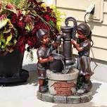 (broken head)jack and Jill outdoor fountain