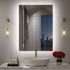 Aevar UL Certified LED Anti-Fog Tempered Glass Bathroom/Vanity Mirror with 3-Year Warranty
