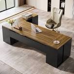(incomplete )85.8 IN L-Shaped Executive Desk With File Drawers