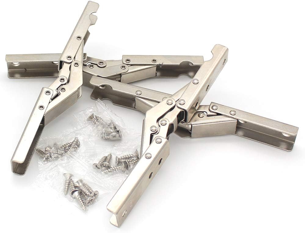 90 Degree Folding Door/Shelf Hinge Hidden Bracket Table Holder Furniture Parts(4pc)