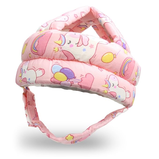 Baby Anti-Collision Head Protector Helmet - Unicorn Pattern