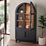 (INCOMPLETE) better homes & garden arch dining cabinet