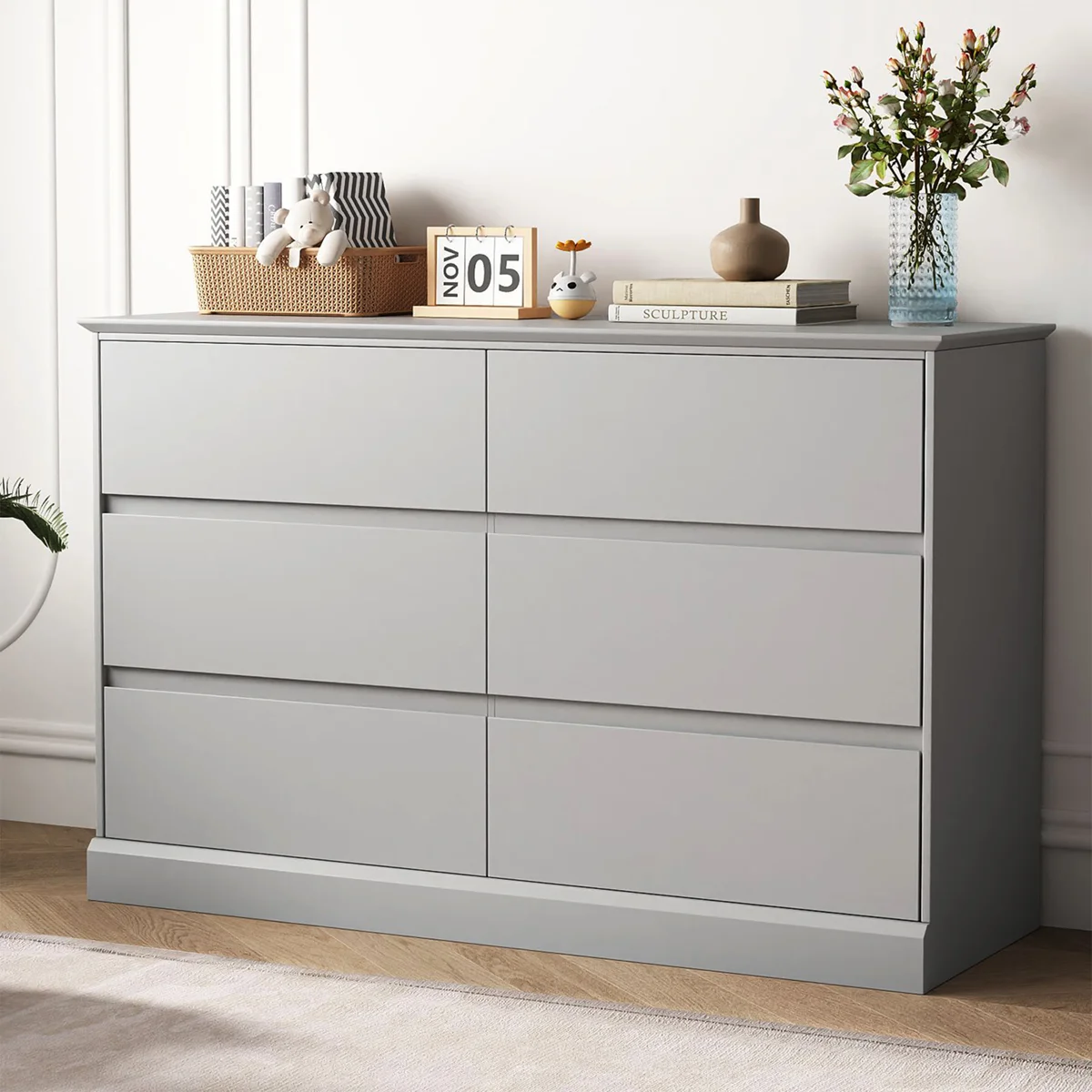 Dornisha 6 Drawer 47.2" W Double Dresser
