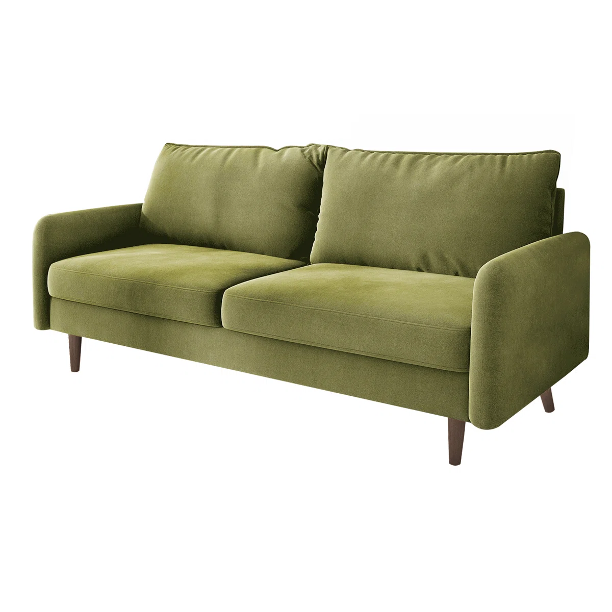 (Missing sides and cushions)Marick Wide Round Arms Small Apartment Loveseat