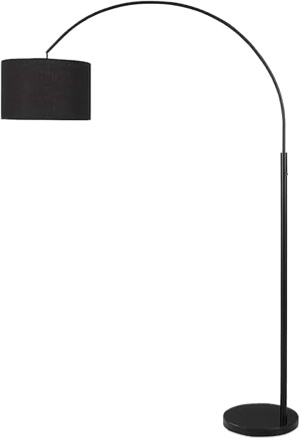 I 9641 Monarch Specialties I 9641 Lighting, 81 H, Floor Lamp, Black Metal, Black Shade, Contemporary