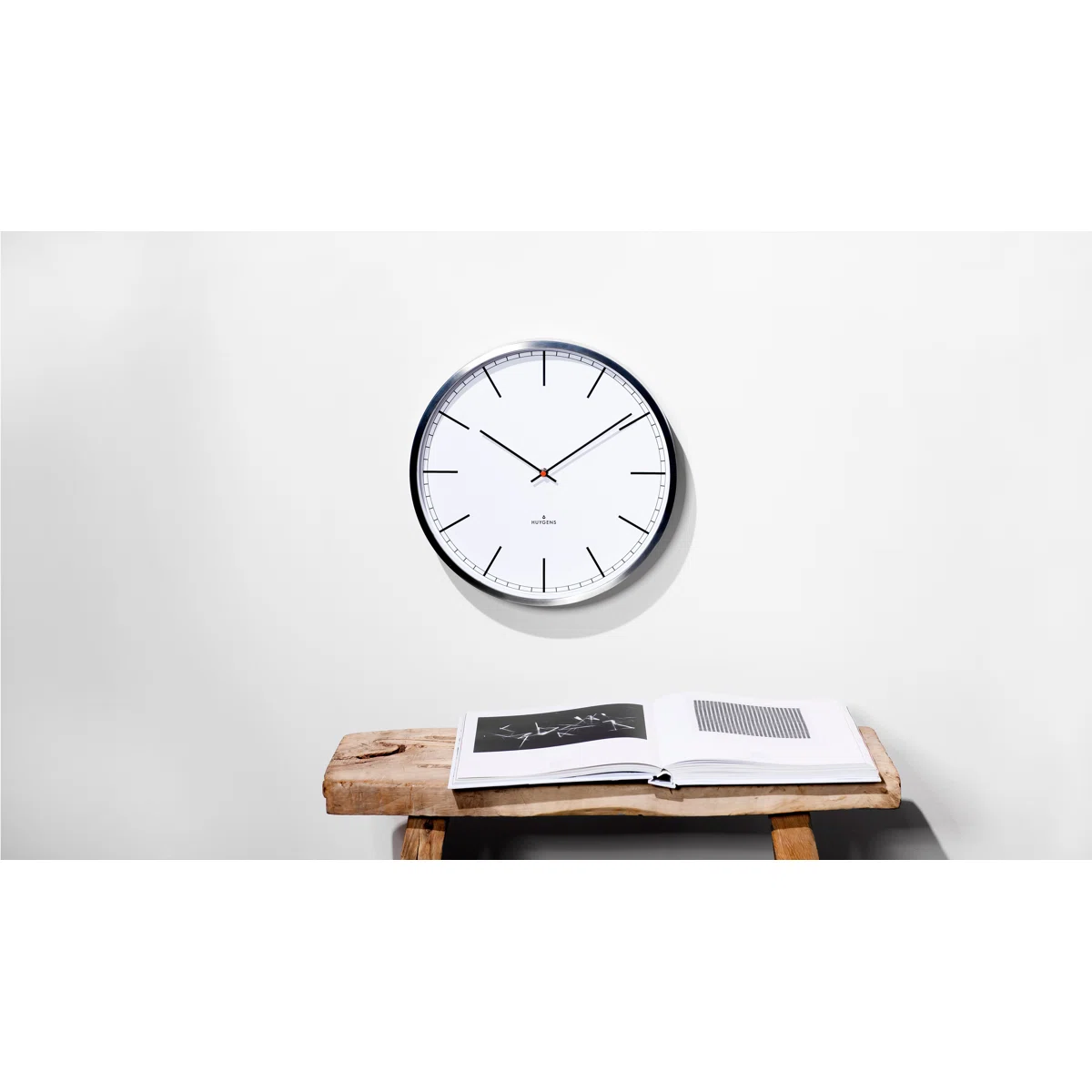 Stainless Steel Index Wall Clock