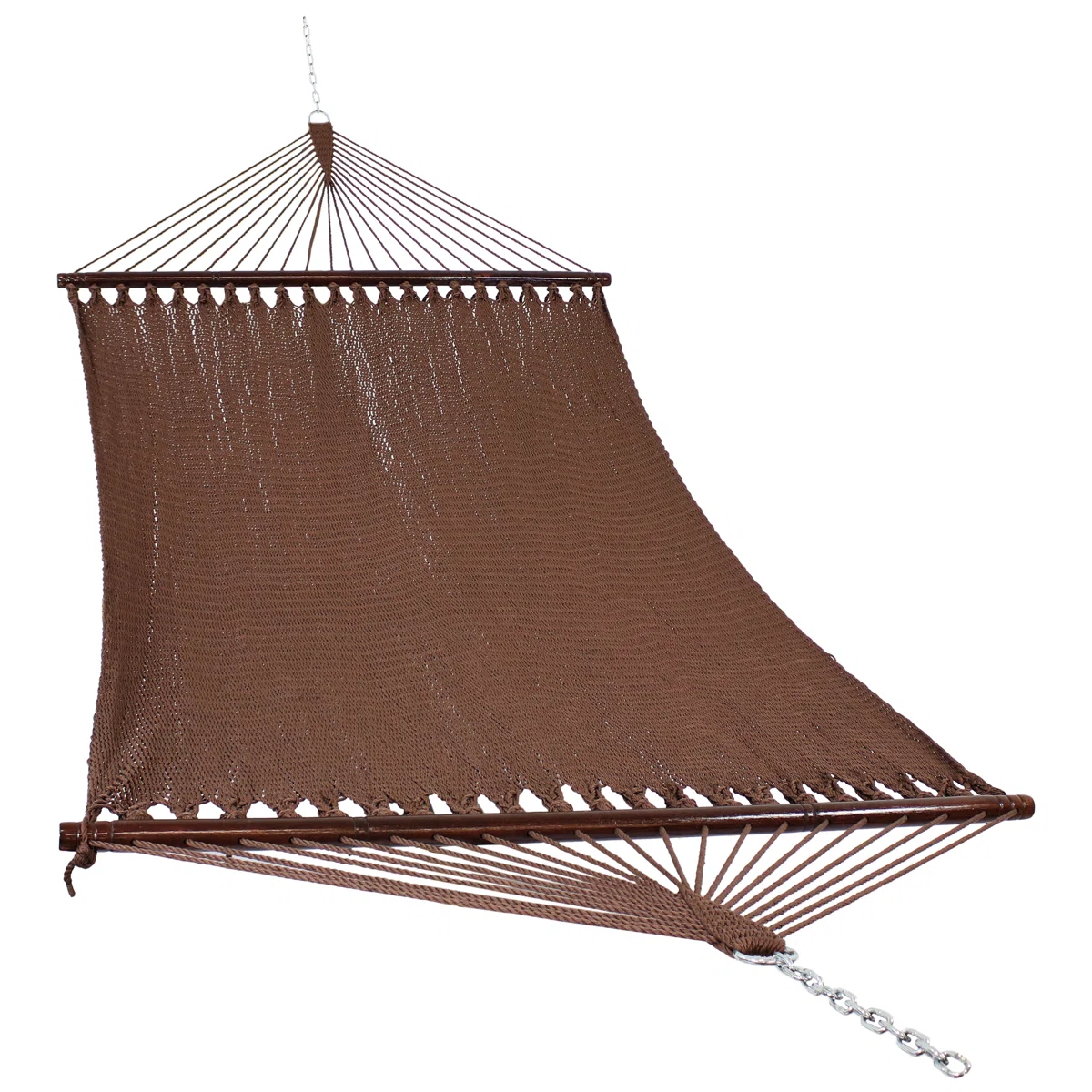 Jenkinsburg 2-Person Soft-Spun Polyester Rope Spreader Bar Hammock with 600 lb Capacity