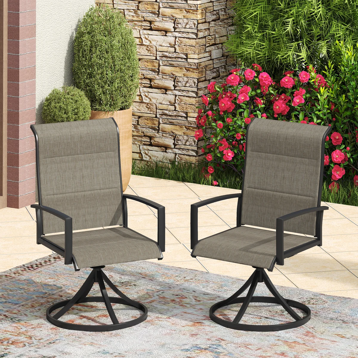 Swivel Patio Dining Chairs