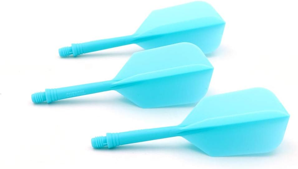 ROST Integrated Dart Shaft and Flights Medium,Slim Shape,Set of 3 Blue