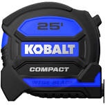 Kobalt 25’ compact tape measure