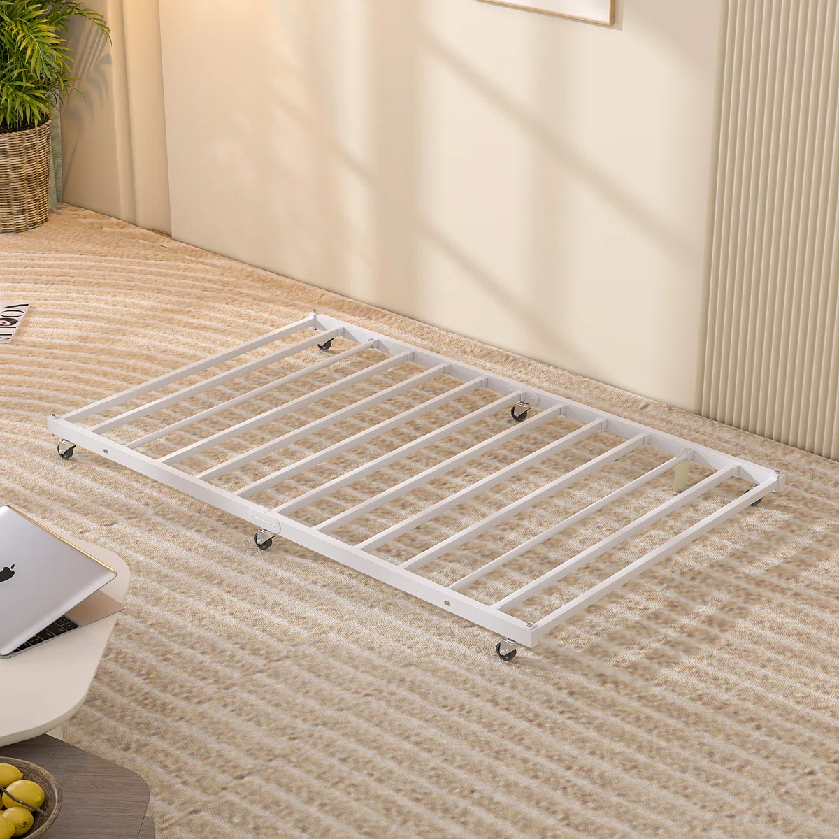 Korecky Roll Out Trundle Bed Metal Bed Frame
