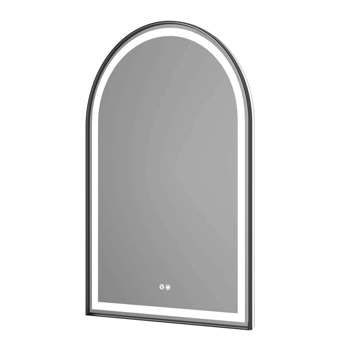 Arch LED Bathroom Mirror With Aluminum Alloy Frame, Bluetooth, 3 Colors Temperature , Defog, Tempered Glass Vanity Mirror