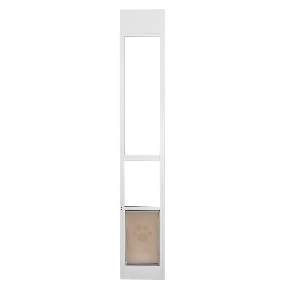 Dog Door for Sliding Glass Door 75 7/8"-80 11/16" Adjustable Height L