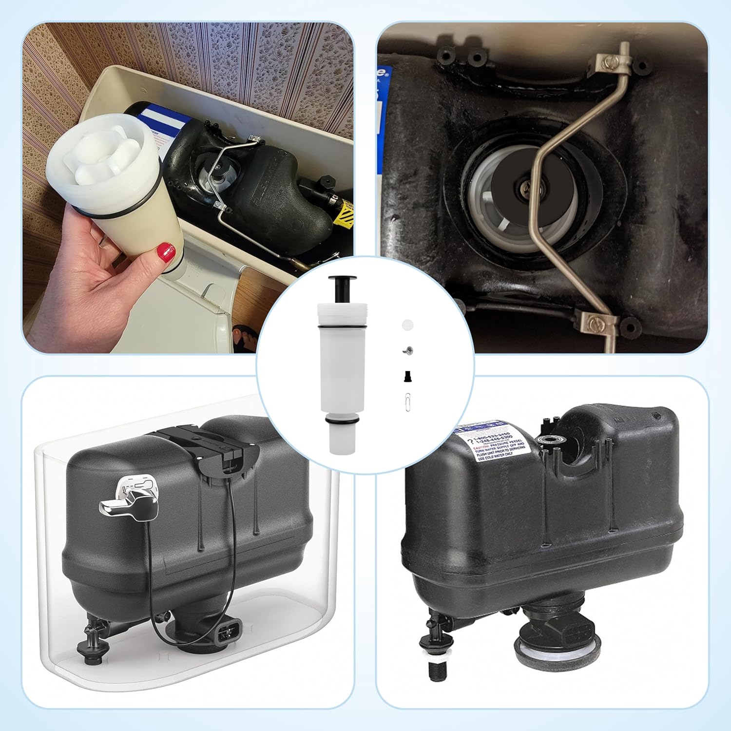 Upgraded C-100500-K Kit Flush Valve Cartridge Assembly for M-101526-F3 503 504 Series Duct Valve With Attachments & Instructions Perfect for DIY Enthusiasts & Professionals