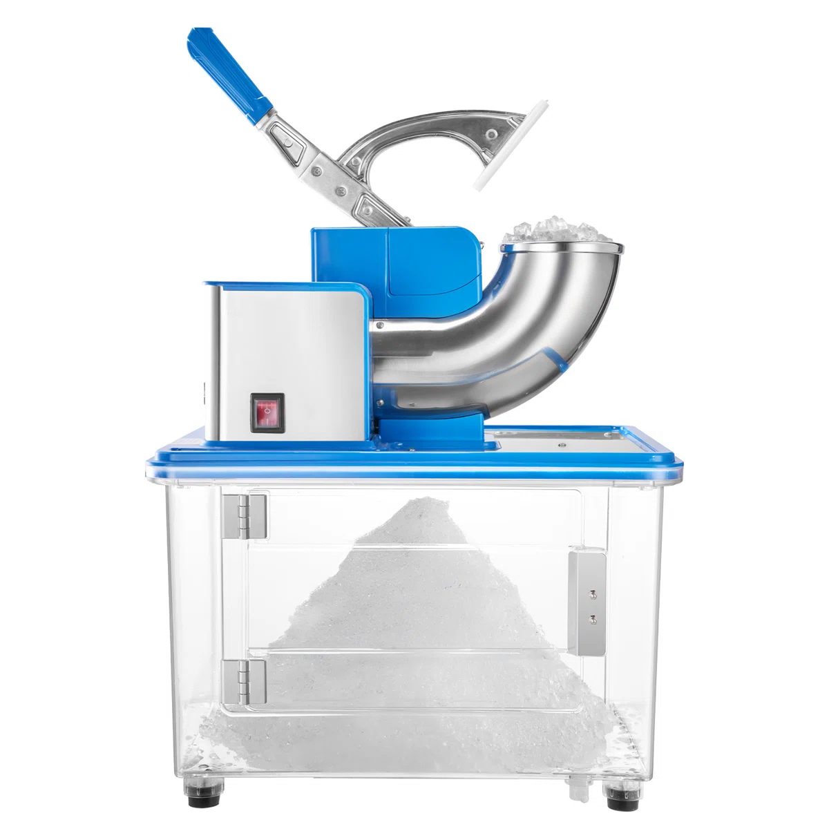 Commercial Ice Crusher 661LBS/H Electric Snow Cone Maker Shaved Ice Blue