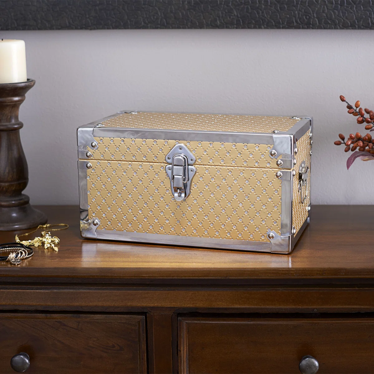 Vencimont Small Bling Decorative Storage Trunk
