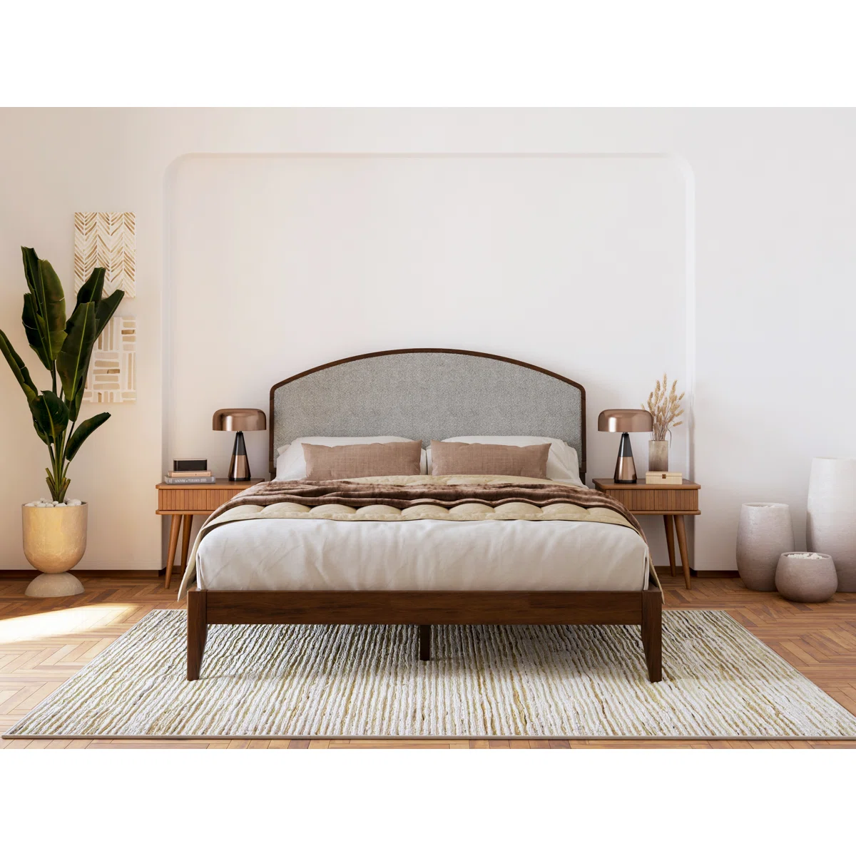 Clara Wooden Platform Bed