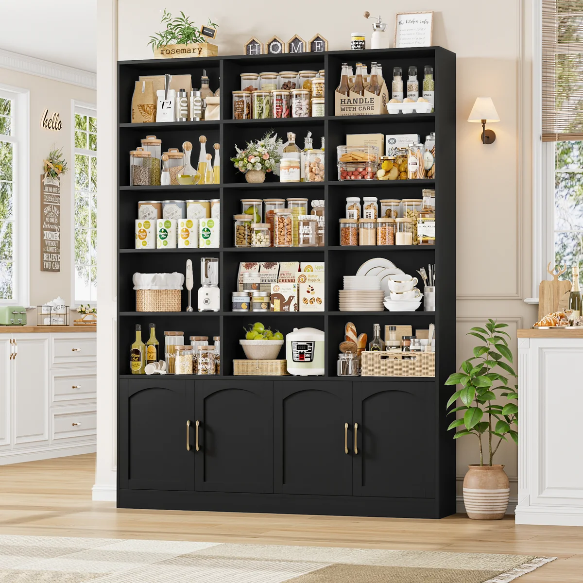 59.1" W 15-Cube Wood Bookcase