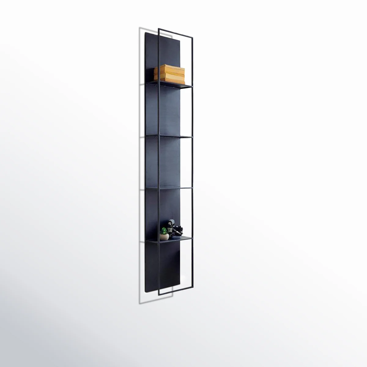 Lidia 4 Piece Metal Accent Shelf with Towel Bar