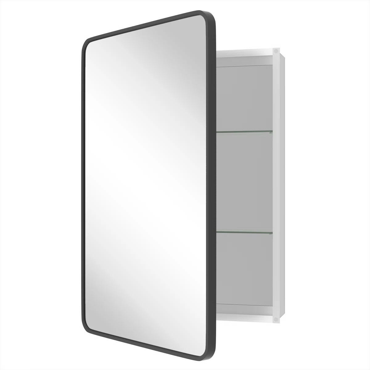 Anaahat Framed Medicine Cabinet Mirror Adjustable
