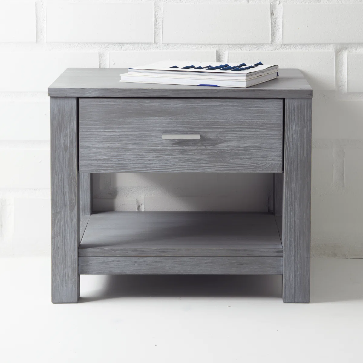 Loft 1 - Drawer Solid Wood Nightstand