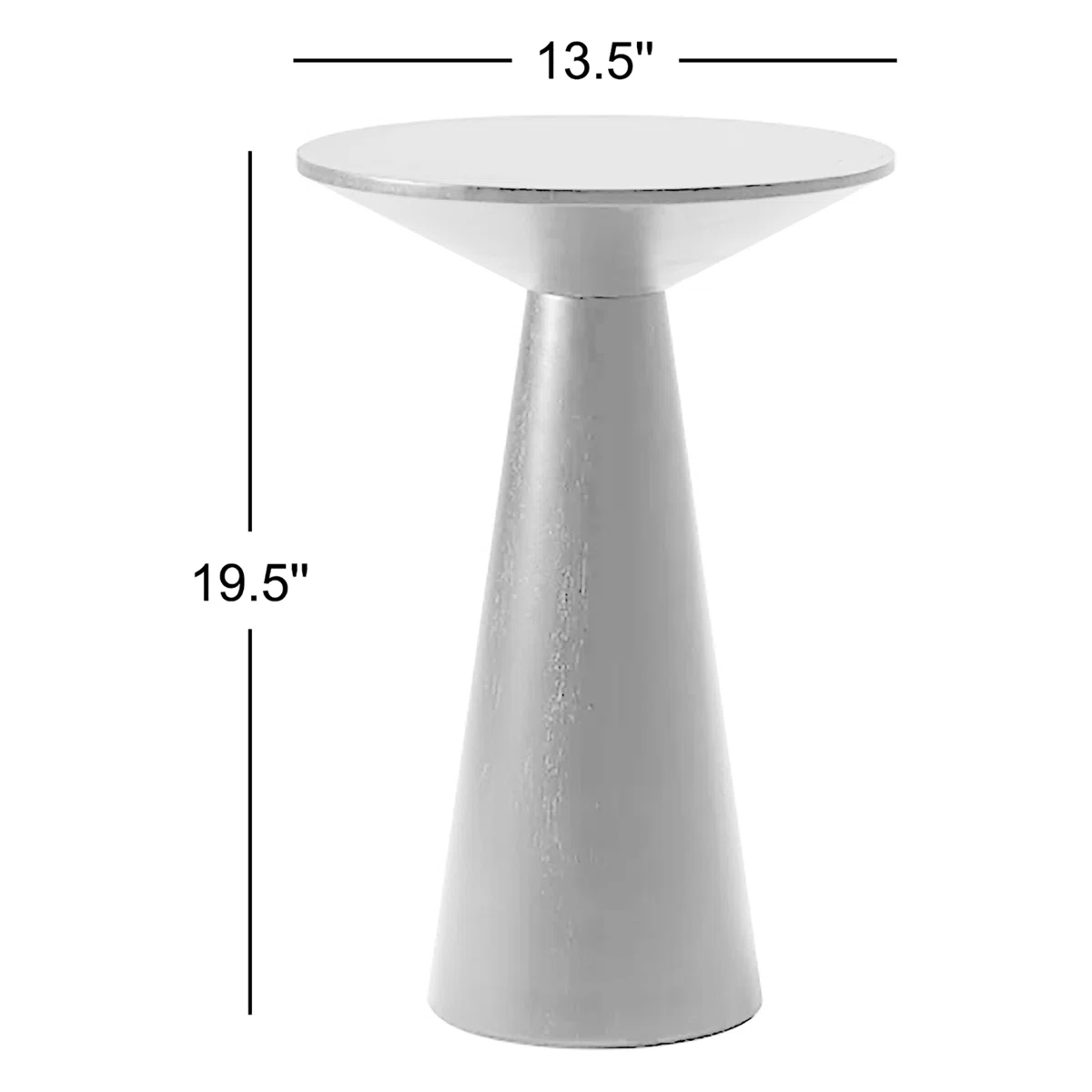 Bozovich Solid Wood Pedestal End Table