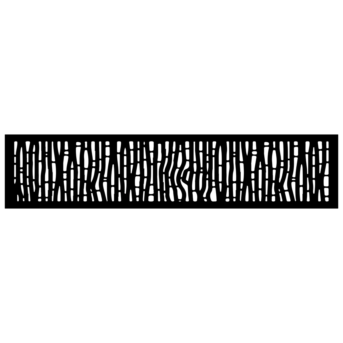 16"x72" Outback Galvanized Steel Wall and Fence Extension Privacy Panel, Black